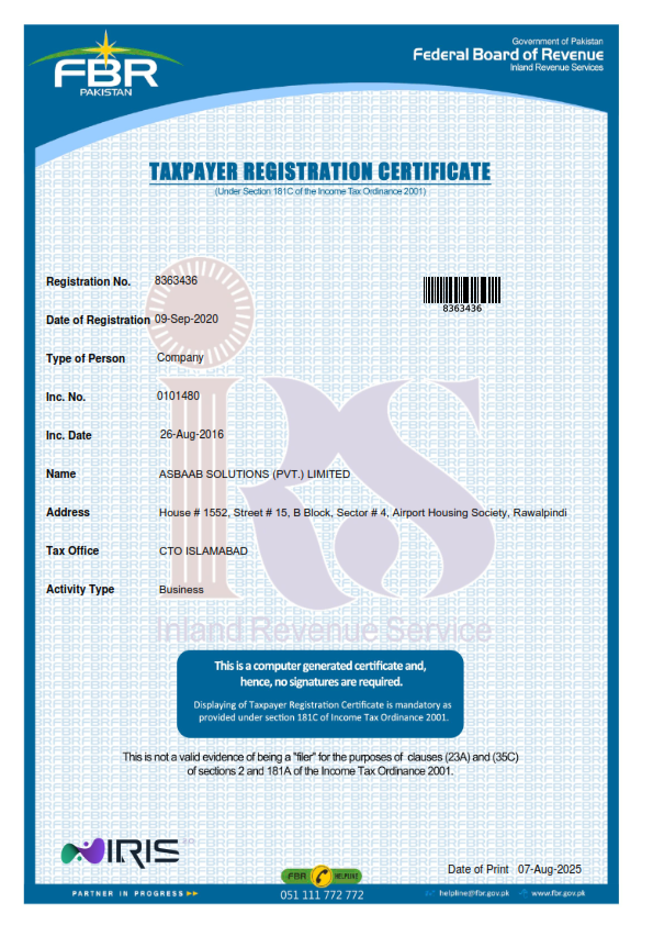 PVT Limited company registered since 2016 for sale