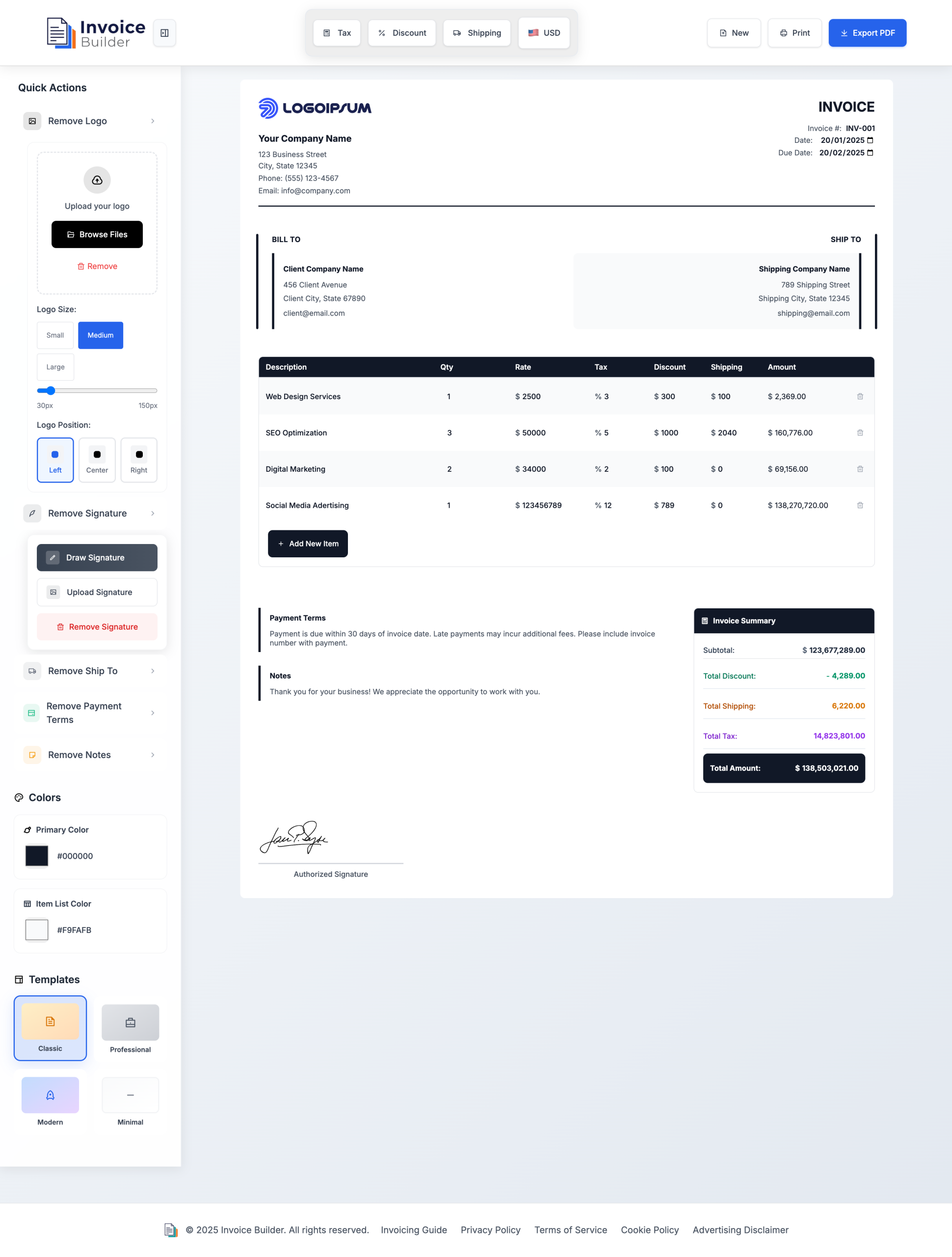 Invoice Builder app – create invoices easily. Pay once, then it can earn for you 24/7 with minimal effort.